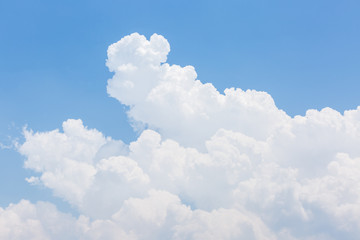Beautiful blue sky and white clouds nature background