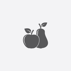 Apple with pear icon