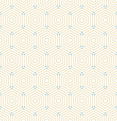 Seamless Abstract Pattern With Hexagons