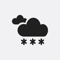 Fototapeta na wymiar Snowing icon illustration