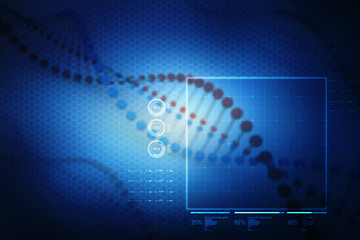 Digital illustration DNA structure