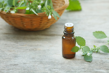 melissa essential oil container