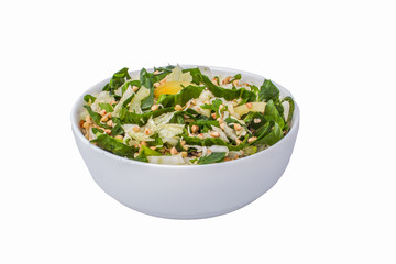 raw salad served in bowl