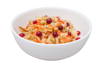 raw salad served in bowl