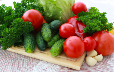 Composition of fresh vegetables