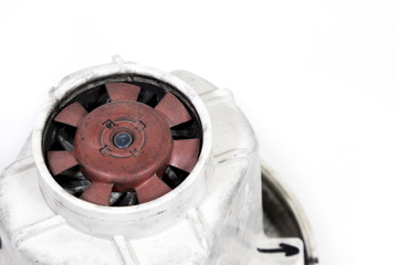Old engine of the vacuum cleaner