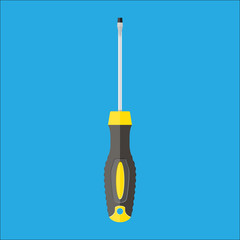 Modern screwdriver with plastic handle