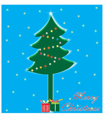 Christmas tree from vector background