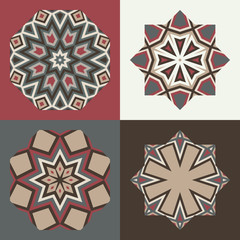 Vector logo design templates and patterns. Abstract geometric icons. Set of creative symbols.