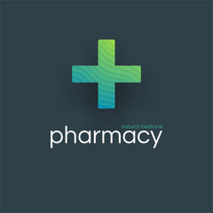 Fototapeta premium Pharmacy Logo Medicine