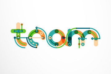 Linear business logo letter