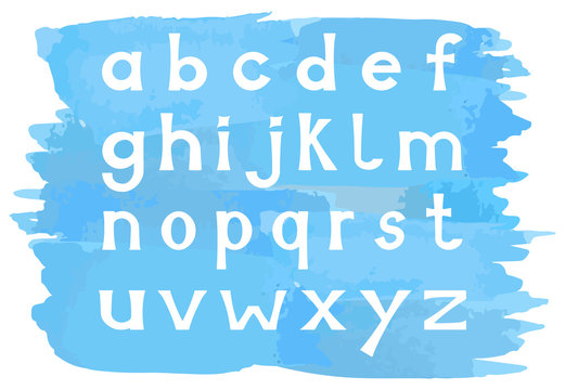 Alphabet mit Kleinbuchstaben 