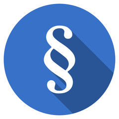 Flat design blue web paragraph  vector icon