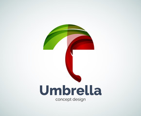 Vector umbrella logo template