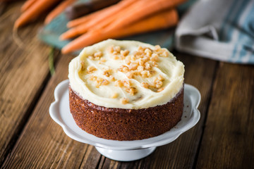 homemade fresh carrot cake