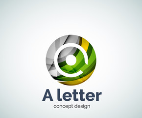 Obraz premium Vector A letter concept logo template