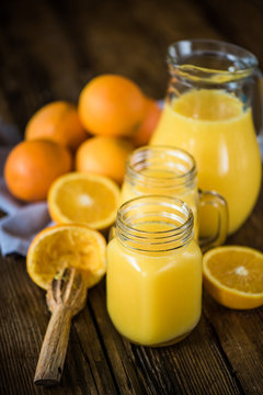 hand squeezed fresh orange juice