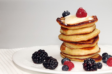 Pancakes with berry