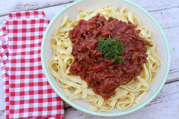 tagliatelles à la bolognaise 18082016