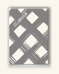 Obraz premium Brochure with Monochrome Cell Backgrounds.