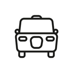 Taxi icon on white background