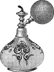 Vintage image perfume bottle