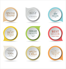 Modern badges and labels collection