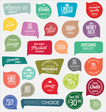 Modern badges and labels collection