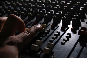audio console back light © radebojic