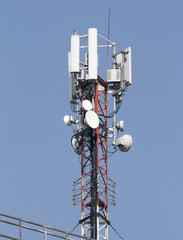 GSM Antenna against blue sky