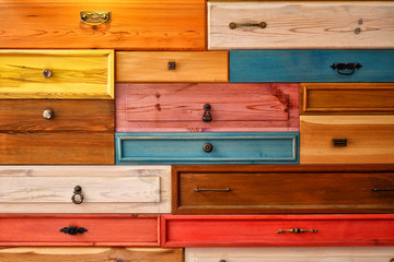 Colorful Wooden Drawer