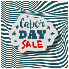 Happy Labour s day inscription.