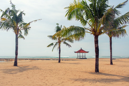 Benoa sand beach view,Bali,Indonesia