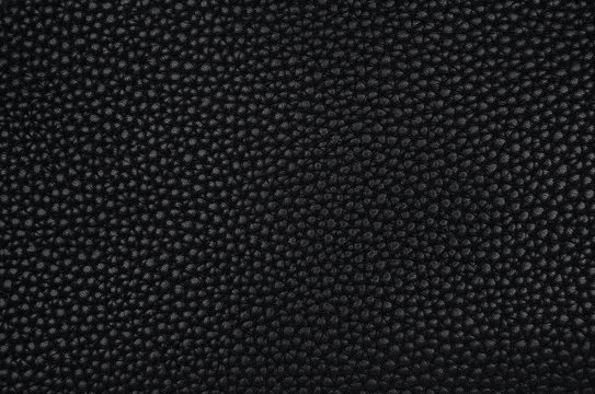 Texture of a black imitation leather