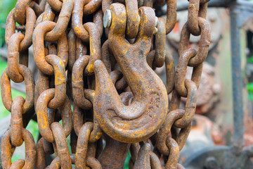 iron hook and chain line