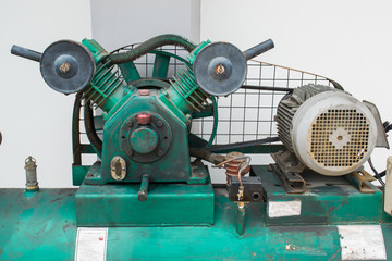 Piston Air compressor used in the factory / Air compressor
