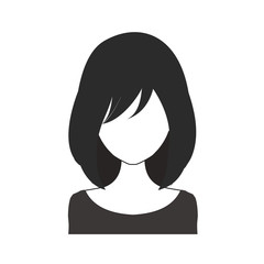 Black and white woman avatar nr. 7