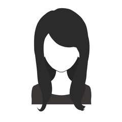 Black and white woman avatar nr. 10