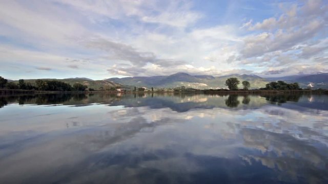 Natural Reserve of lakes Lungo and Ripasottile in Rieti, Italy