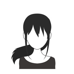 Black and white woman avatar nr. 38