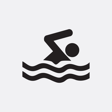 Swimming icon illustration