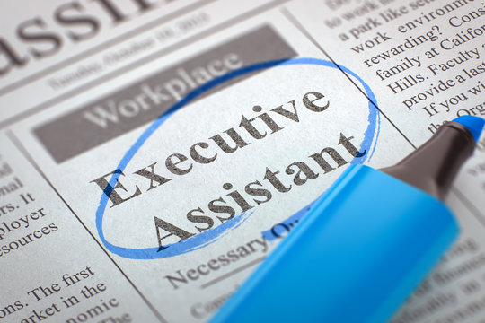 Executive Assistant Wanted.