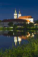 Fototapeta premium basilica st.Maria Sastin Slovakia at night