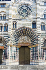 Obraz premium San Lorenzo cathedral of Genova. Liguria, Italy.