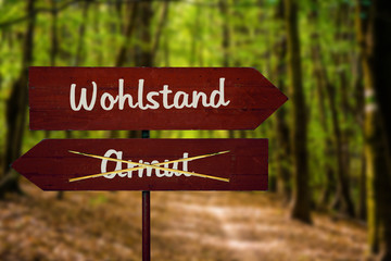 Schild 104 - Wohlstand