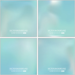 Abstract Creative concept vector multicolored blurred background set. For Web and Mobile Applications, art illustration template design, business infographic and social media, modern decoration