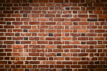 Fototapeta premium Background of old brick wall pattern texture.