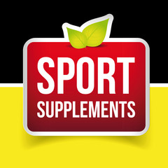 Sport Supplements vector sign