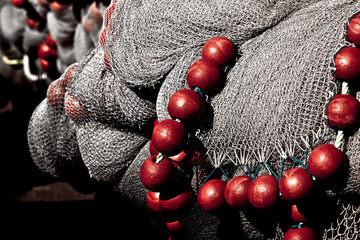 filet de pêche dans un port © shocky