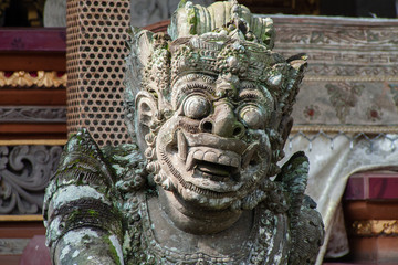 Statue au temple Saraswati, Ubud, Bali, Indonésie